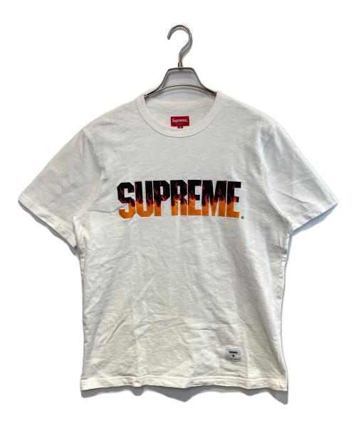 SUPREME（シュプリーム）SUPREME (シュプリーム) Flame S/S Top ホワイト サイズ:Sの古着・服飾アイテム