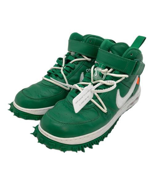 NIKE（ナイキ）NIKE (ナイキ) OFFWHITE (オフホワイト) AIR FORCE 1 MID SP LTHR グリーン サイズ:US8.5の古着・服飾アイテム