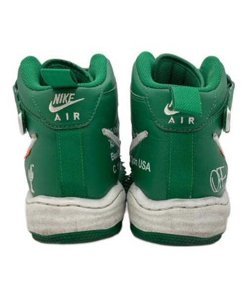 NIKE（ナイキ）NIKE (ナイキ) OFFWHITE (オフホワイト) AIR FORCE 1 MID SP LTHR グリーン サイズ:US8.5の古着・服飾アイテム