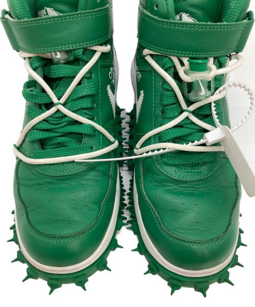 NIKE（ナイキ）NIKE (ナイキ) OFFWHITE (オフホワイト) AIR FORCE 1 MID SP LTHR グリーン サイズ:US8.5の古着・服飾アイテム