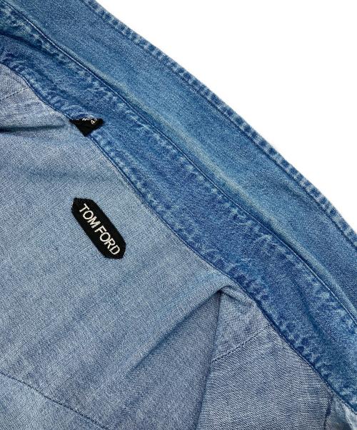 TOM FORD（トムフォード）TOM FORD (トムフォード) デニムウエスタンシャツ インディゴ サイズ:Mの古着・服飾アイテム