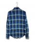 Saint Laurent Paris (サンローランパリ) メタリック ルレックス チェック フランネルシャツ ブルー×ブラック サイズ:M：22000円