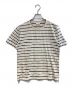 Saint Laurent Parisサンローランパリ）の古着「ボーダーTシャツ」｜ベージュ
