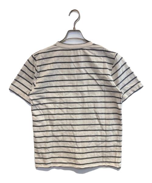 Saint Laurent Paris（サンローランパリ）Saint Laurent Paris (サンローランパリ) ボーダーTシャツ ベージュ サイズ:XLの古着・服飾アイテム