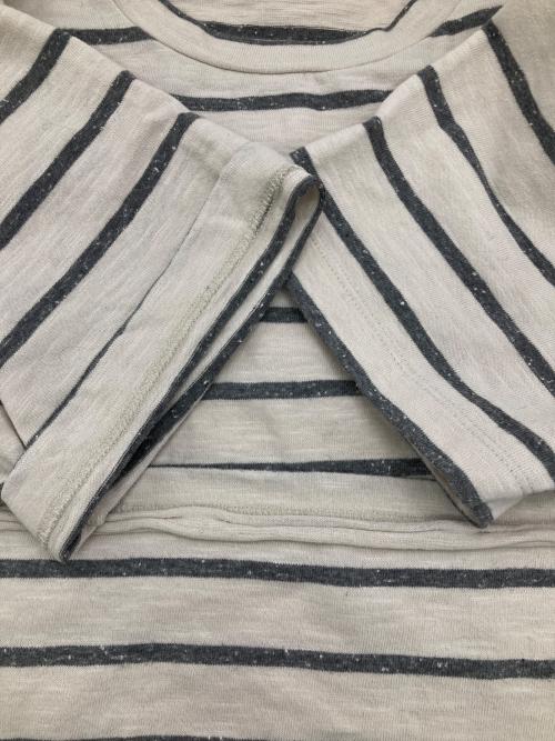 Saint Laurent Paris（サンローランパリ）Saint Laurent Paris (サンローランパリ) ボーダーTシャツ ベージュ サイズ:XLの古着・服飾アイテム