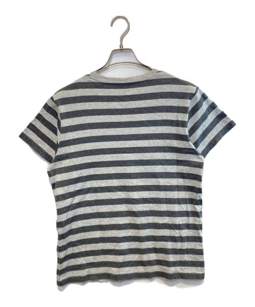 Saint Laurent Paris（サンローランパリ）Saint Laurent Paris (サンローランパリ) ボーダーTシャツ グレー サイズ:Sの古着・服飾アイテム