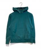 ATONエイトン）の古着「NATURAL GARMENT DYE URAKE HOODIE」｜グリーン