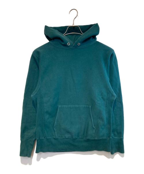 ATON（エイトン）ATON (エイトン) NATURAL GARMENT DYE URAKE HOODIE グリーン サイズ:Mの古着・服飾アイテム