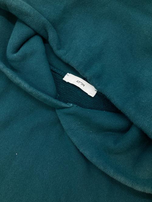 ATON（エイトン）ATON (エイトン) NATURAL GARMENT DYE URAKE HOODIE グリーン サイズ:Mの古着・服飾アイテム