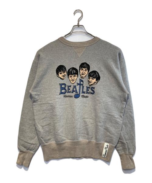 HUMAN MADE（ヒューマンメイド）HUMAN MADE (ヒューマンメイド) BEATLES (ビートルズ) BEATLES TSURIAMI SWEATSHIRT グレー サイズ:XLの古着・服飾アイテム