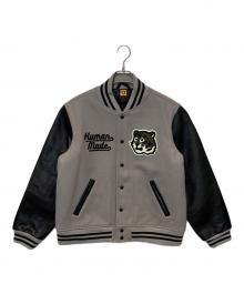 HUMAN MADE（ヒューマンメイド）の古着「Tiger Varsity Jacket」｜グレー×ブラック