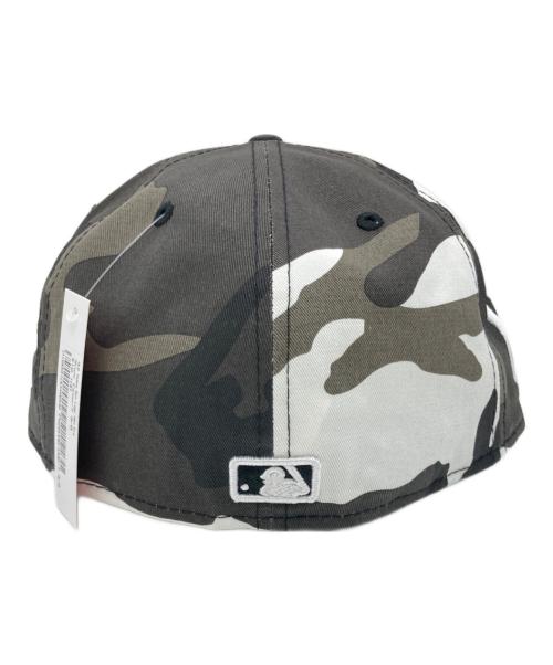 New Era（ニューエラ）New Era (ニューエラ) SUPREME (シュプリーム) MLB Teams Box Logo Cap グレー サイズ:7 3/8(58.7cm) 未使用品の古着・服飾アイテム