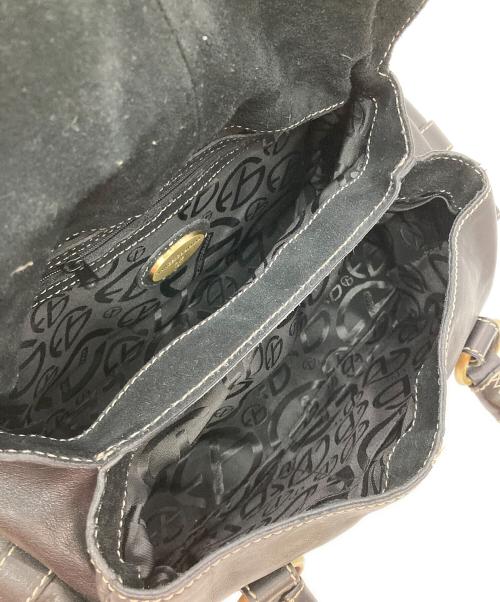 Francesco Biasia（フランシスコ ビアジア）Francesco Biasia (フランシスコ ビアジア) レザーハンドバッグ ブラックの古着・服飾アイテム