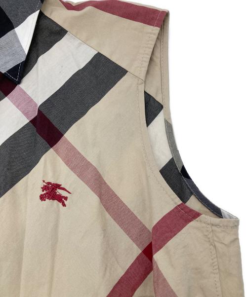 BURBERRY LONDON（バーバリーロンドン）BURBERRY LONDON (バーバリーロンドン) ノバチェックノースリーブシャツ ベージュ サイズ:38の古着・服飾アイテム