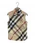 BURBERRY LONDON（バーバリーロンドン）の古着「ノバチェックノースリーブシャツ」｜ベージュ