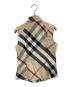 BURBERRY LONDON (バーバリーロンドン) ノバチェックノースリーブシャツ ベージュ サイズ:38：7000円