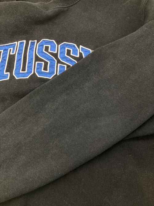 stussy（ステューシー）stussy (ステューシー) ARCH APPLIQUE CREW ブラック サイズ:Mの古着・服飾アイテム