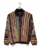 TUNDRAツンドラ）の古着「［古着］3Dニット」｜レッド×ベージュ