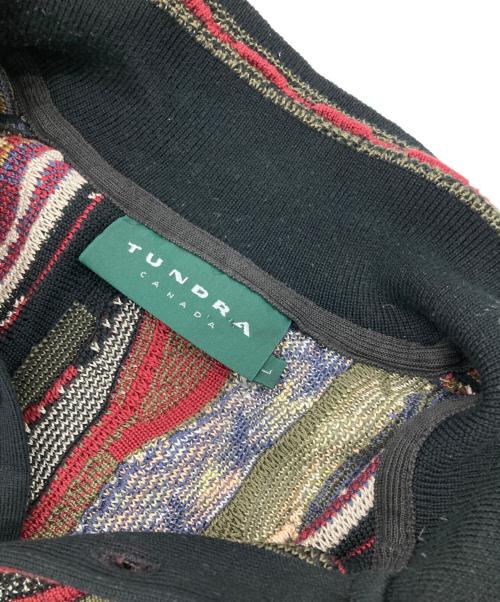 TUNDRA（ツンドラ）TUNDRA (ツンドラ) ［古着］3Dニット レッド×ベージュ サイズ:Lの古着・服飾アイテム