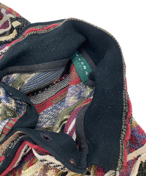 TUNDRA（ツンドラ）TUNDRA (ツンドラ) ［古着］3Dニット レッド×ベージュ サイズ:Lの古着・服飾アイテム