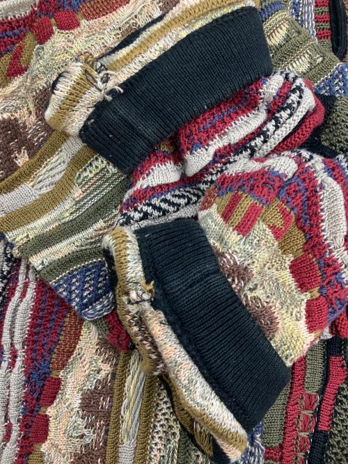 TUNDRA（ツンドラ）TUNDRA (ツンドラ) ［古着］3Dニット レッド×ベージュ サイズ:Lの古着・服飾アイテム