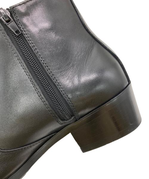 Whoop-de-doo（フープディドゥ）Whoop-de-doo (フープディドゥ) サイドジップブーツ ブラック サイズ:40の古着・服飾アイテム