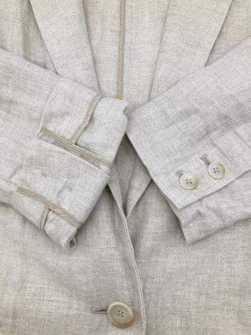 Spick and Span（スピック＆スパン）Spick and Span (スピック＆スパン) リネンエアリージャケット ベージュ サイズ:38の古着・服飾アイテム