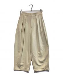 Curensology（カレンソロジー）の古着「ブルクロス2タックパンツ」｜ベージュ