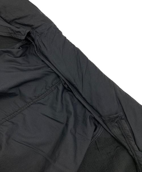 EMPORIO ARMANI（エンポリオ アルマーニ）EMPORIO ARMANI (エンポリオ アルマーニ) レザードッキングジップブルゾン ブラック×ネイビー サイズ:46の古着・服飾アイテム