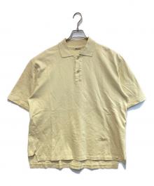 AURALEE（オーラリー）の古着「SUPER FINE COTTON SALT SHRINK PIQUE BIG POLO」｜イエロー