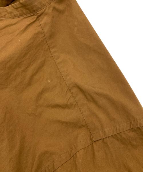 Graphpaper（グラフペーパー）Graphpaper (グラフペーパー) BROAD OVERSIZED L S BAND COLLAR SHIRT ブラウン サイズ:Freeの古着・服飾アイテム