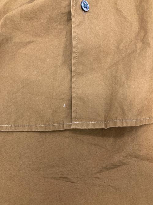 Graphpaper（グラフペーパー）Graphpaper (グラフペーパー) BROAD OVERSIZED L S BAND COLLAR SHIRT ブラウン サイズ:Freeの古着・服飾アイテム