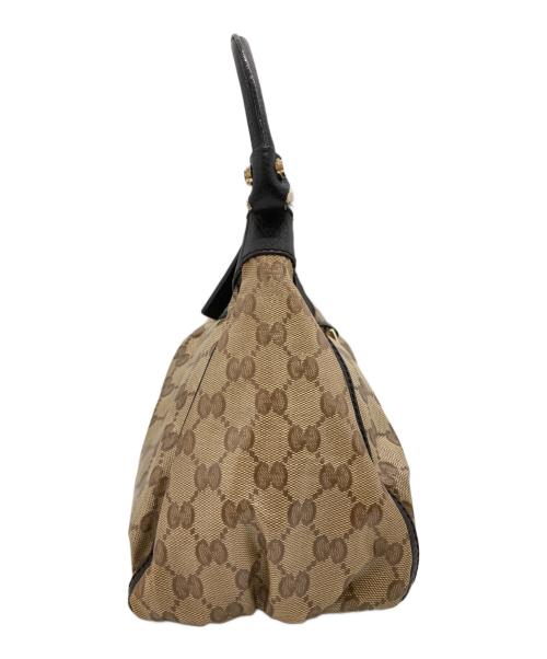 GUCCI（グッチ）GUCCI (グッチ) GGクリスタル アビー ワンショルダーバッグ ベージュの古着・服飾アイテム