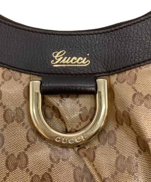 GUCCI（グッチ）GUCCI (グッチ) GGクリスタル アビー ワンショルダーバッグ ベージュの古着・服飾アイテム