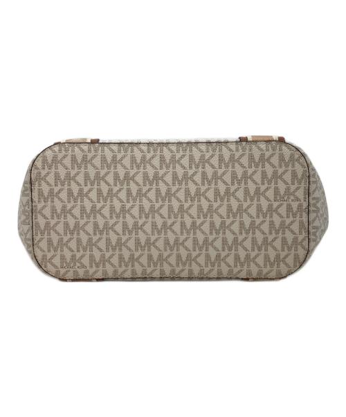 MICHAEL KORS（マイケル・コース）MICHAEL KORS (マイケル・コース) MAEVE SMALL ホワイト×ブラウンの古着・服飾アイテム