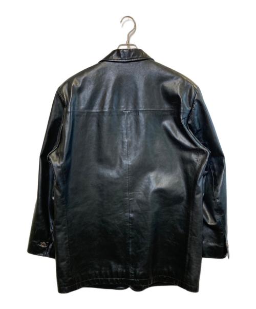 LANVIN STUDIO（ランバンスタジオ）LANVIN STUDIO (ランバンスタジオ) レザーカーコート ブラック サイズ:不明の古着・服飾アイテム