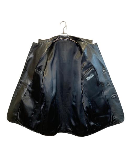 LANVIN STUDIO（ランバンスタジオ）LANVIN STUDIO (ランバンスタジオ) レザーカーコート ブラック サイズ:不明の古着・服飾アイテム
