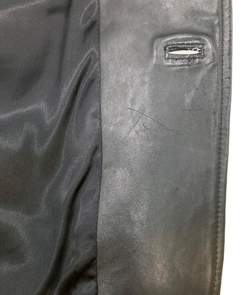 LANVIN STUDIO（ランバンスタジオ）LANVIN STUDIO (ランバンスタジオ) レザーカーコート ブラック サイズ:不明の古着・服飾アイテム