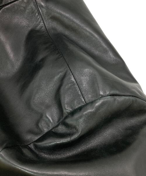 LANVIN STUDIO（ランバンスタジオ）LANVIN STUDIO (ランバンスタジオ) レザーカーコート ブラック サイズ:不明の古着・服飾アイテム