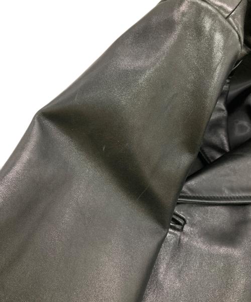 LANVIN STUDIO（ランバンスタジオ）LANVIN STUDIO (ランバンスタジオ) レザーカーコート ブラック サイズ:不明の古着・服飾アイテム