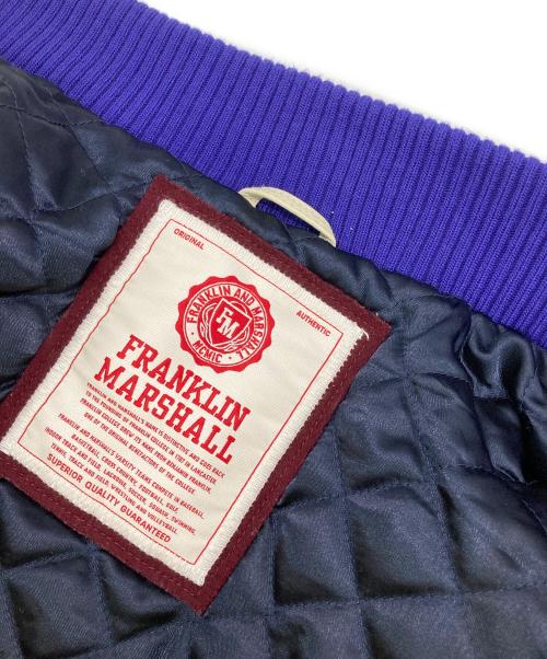 Franklin & Marshall（フランクリン＆マーシャル）Franklin & Marshall (フランクリン＆マーシャル) フルデコスタジアムジャケット レッド×ベージュ サイズ:Mの古着・服飾アイテム