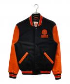 Franklin & Marshallフランクリン＆マーシャル）の古着「スタジャン」｜ブラック×オレンジ