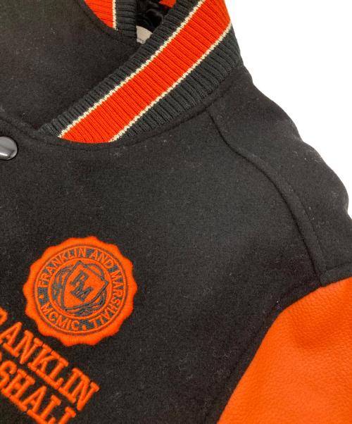 Franklin & Marshall（フランクリン＆マーシャル）Franklin & Marshall (フランクリン＆マーシャル) スタジャン ブラック×オレンジ サイズ:Lの古着・服飾アイテム