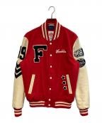 Franklin & Marshallフランクリン＆マーシャル）の古着「スタジャン」｜レッド×ベージュ