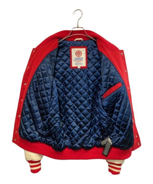 Franklin & Marshall（フランクリン＆マーシャル）Franklin & Marshall (フランクリン＆マーシャル) スタジャン レッド×ベージュ サイズ:Lの古着・服飾アイテム