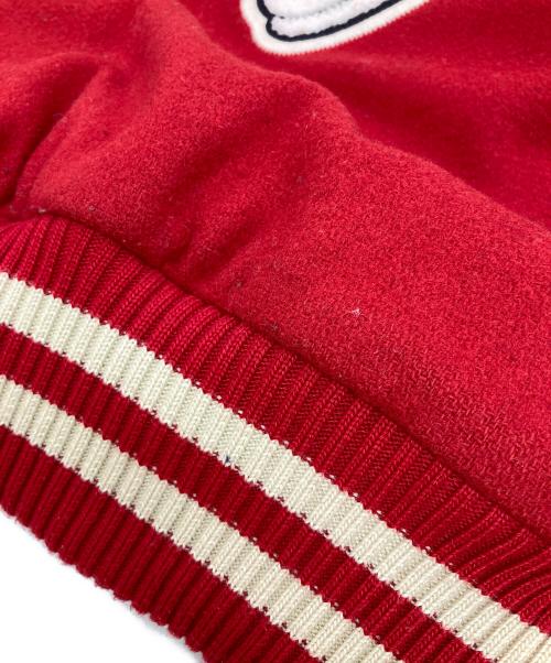 Franklin & Marshall（フランクリン＆マーシャル）Franklin & Marshall (フランクリン＆マーシャル) スタジャン レッド×ベージュ サイズ:Lの古着・服飾アイテム