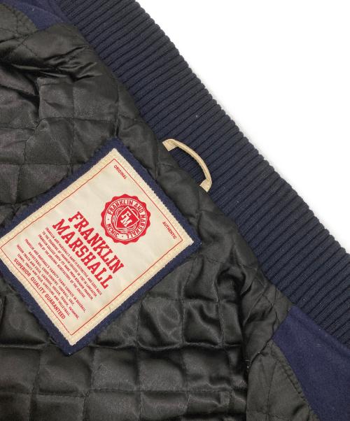 Franklin & Marshall（フランクリン＆マーシャル）Franklin & Marshall (フランクリン＆マーシャル) スタジャン ネイビー×ベージュ サイズ:Lの古着・服飾アイテム