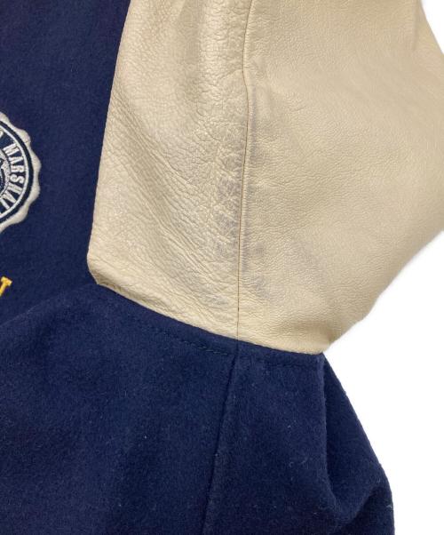 Franklin & Marshall（フランクリン＆マーシャル）Franklin & Marshall (フランクリン＆マーシャル) スタジャン ネイビー×ベージュ サイズ:Lの古着・服飾アイテム