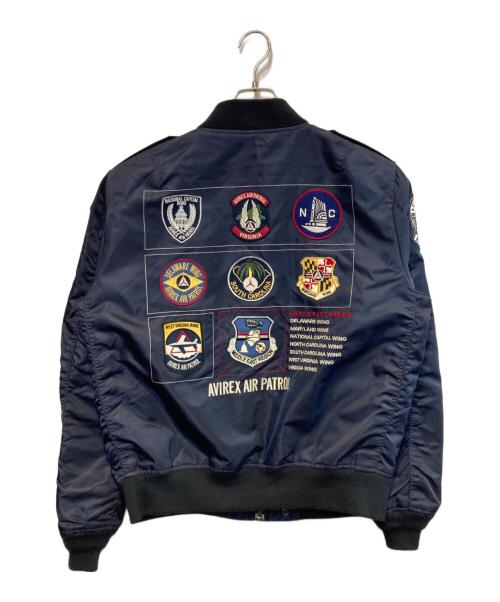 AVIREX（アヴィレックス）AVIREX (アヴィレックス) L-2 U.S.A.F.A. PATCHED  フライトジャケット ネイビー サイズ:XLの古着・服飾アイテム