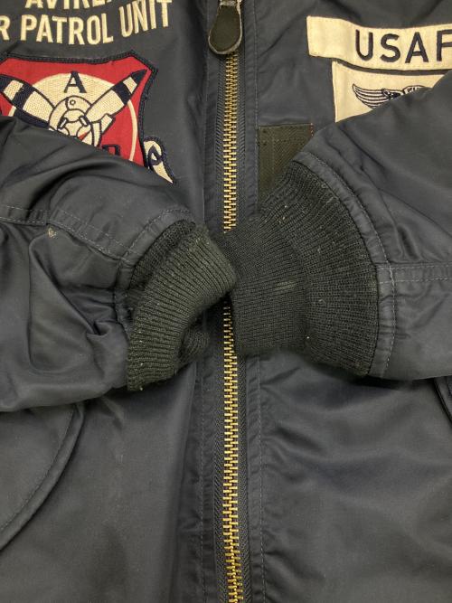 AVIREX（アヴィレックス）AVIREX (アヴィレックス) L-2 U.S.A.F.A. PATCHED  フライトジャケット ネイビー サイズ:XLの古着・服飾アイテム